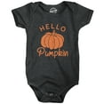 thumbnail image 1 of Hello Pumpkin Baby Bodysuit Funny Newborn Halloween Fall Autumn Lover Jumper, 1 of 8