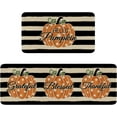 thumbnail image 1 of Hello Pumpkin Fall Thanksgiving Kitchen Mat, Thankful Grateful Blessed Fall Kitchen Rugs Set of 2, Fall Kitchen Mats for Floor, Fall Kitchen Decor Home Decorations, 1 of 1