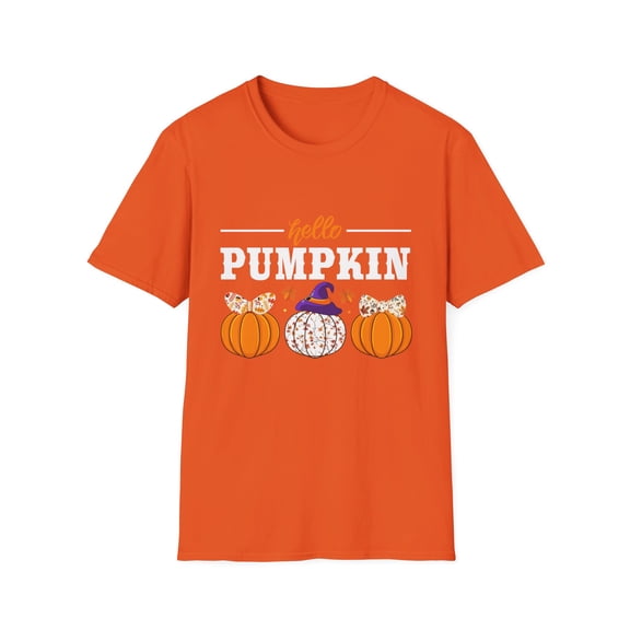 Hello Pumpkin Halloween Cute Seasonal T-Shirt