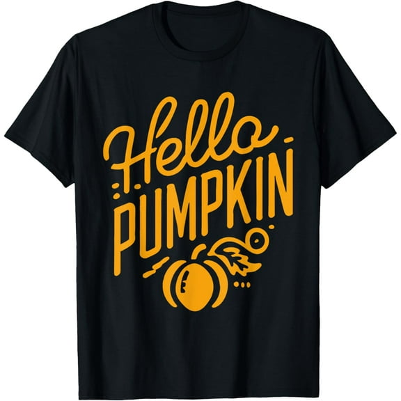 Hello Pumpkin Halloween Fall Autumn T-Shirt