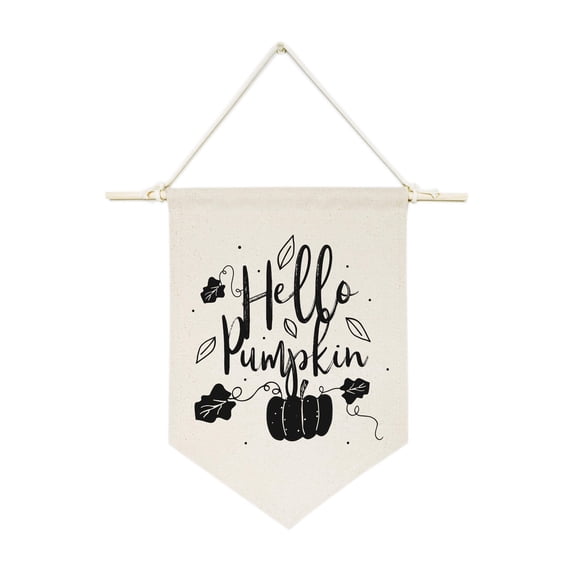 Hello Pumpkin Hanging Wall Banner