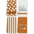 thumbnail image 1 of Hello Pumpkin Kitchen Towel Orange White Fall Dish Towel Autumn Harvest Thankful Hand Drying Tea Towel for Thanksgiving Holiday Farmhouse Cooking Baking Wiping Cleaning, Set of 4, 1 of 6