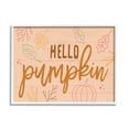 thumbnail image 1 of Hello Pumpkin Patterned Botanicals Autumn Phrase Design Inspirational Graphic Art Framed Art Print Wall Art, 1 of 5