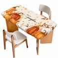 Hello Pumpkin Table Cloths for 6 Foot Rectangle Tables, Orange ...