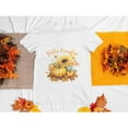 thumbnail image 1 of Hello Pumpkin Tee Fall Sunflower Design T Shirt Cute Harvest Graphic Tees Cozy Tops Comfort White S-5XL, 1 of 4