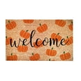 thumbnail image 1 of Hello Pumpkin Welcome Funny Cute Doormat for Home Entrance – Humorous Door Mat with Seasonal Design, Durable Outdoor Use - E, 1 of 4