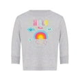 thumbnail image 1 of Hello Rainbow And Clouds Long Sleeve Toddler -Image by Shutterstock,  4 Toddler, 1 of 4