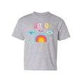 thumbnail image 1 of Hello Rainbow And Clouds T-Shirt Juniors -Image by Shutterstock,  x-Small, 1 of 4