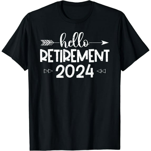 Hello Retirement 2024 Retired Squad Party Coworker Men Women T-Shirt