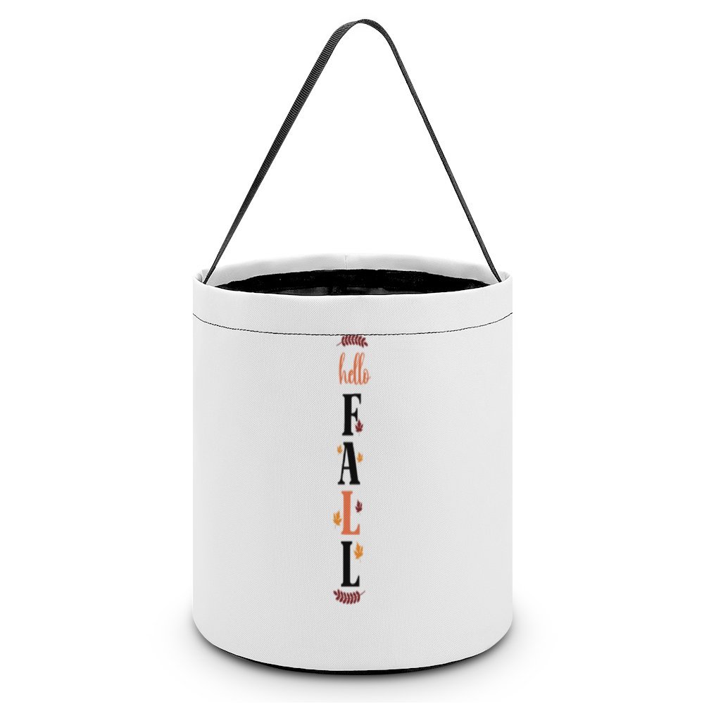 Hello Rice Flower Fall Halloween Treat Bags Reusable Portable Halloween Candy Bags Trick or