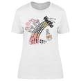 thumbnail image 1 of Hello Roller Skates T-Shirt Women -Image by Shutterstock, Female Large, 1 of 2