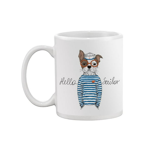 Hello Sailor French Bulldog Mug -Image by Shutterstock,