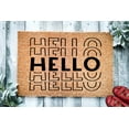 thumbnail image 1 of Hello Script Door Mat | Custom Doormat | Welcome Mat | Door Mat | Housewarming Gift | Home Doormat | Home Decor | Front Door, 1 of 2