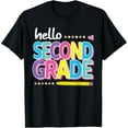 thumbnail image 1 of Hello Second 2nd Grade First Day Back to School 2024 Girls T-Shirt, 1 of 4