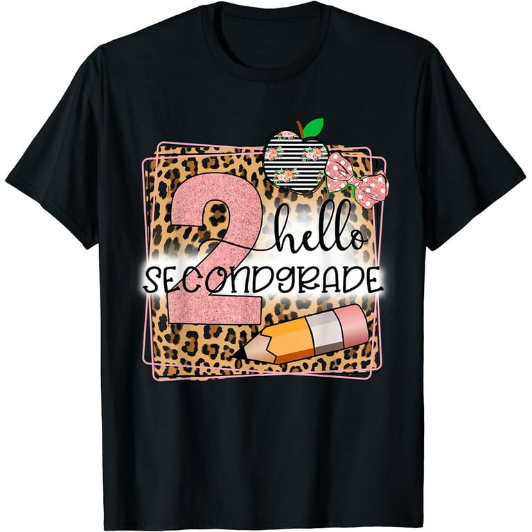 Hello Second Grade T-Shirt Funny 2nd Grade Back To School