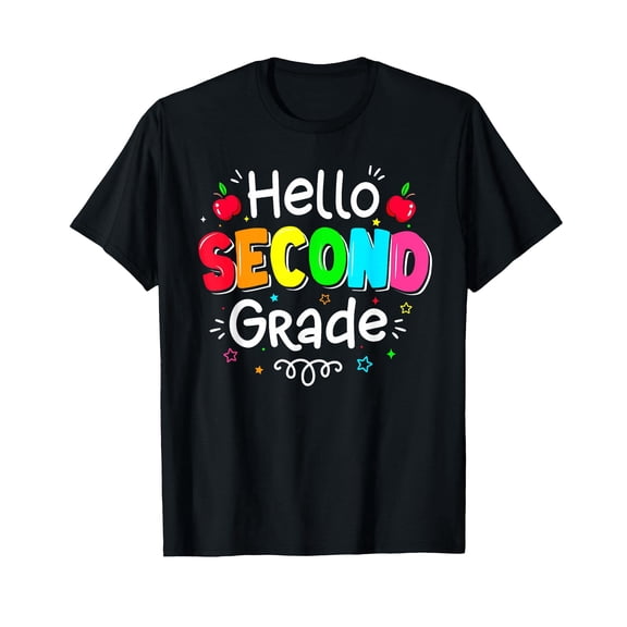 Hello Second Grade Boy Girl Back to School 2nd Grade T-Shirt
