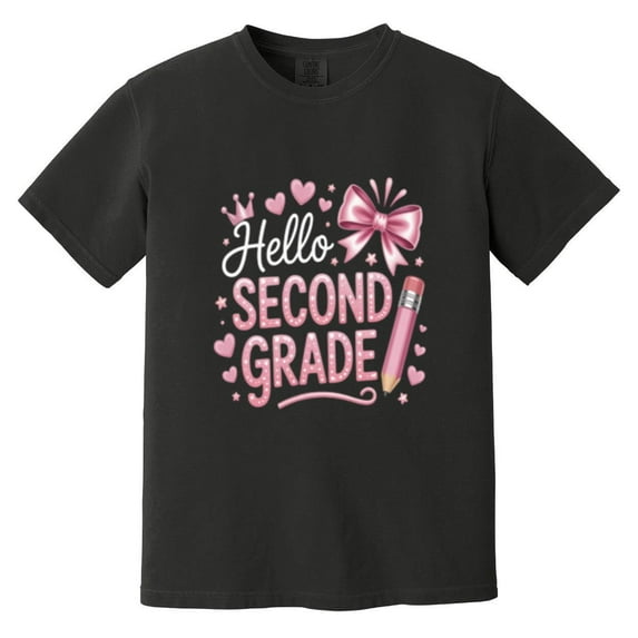 Hello Second Grade Funny First Day Of School Student Teacher Comfort Color T-Shirt