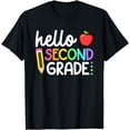 thumbnail image 1 of Hello Second Grade Team 2nd Grade Back to School Teacher T-Shirt, 1 of 4