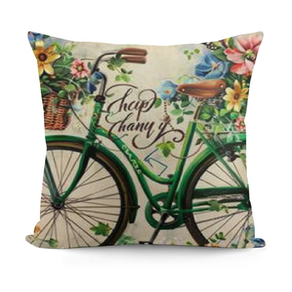 Hello Shamrocks ST Patricks Day Throw Pillow Covers, Decoration for Sofa Couch