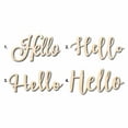 thumbnail image 1 of Hello Sign Unfinished Wood Cutout Home Decor DIY Option 4- 16" Wide / 1/8", 1 of 3