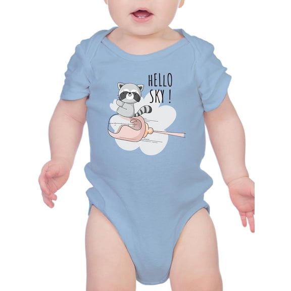 Hello Sky! Raccoon Bodysuit Infant -Image by Shutterstock, 18 Months