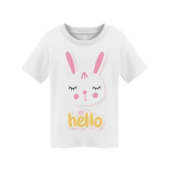 Hello Sleepy Bunny Head T-Shirt Toddler -Image by Shutterstock, 2 Toddler