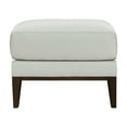 thumbnail image 1 of Hello Sofa Home Rio Modern Top Grain Leather Ottoman in White, 1 of 3