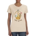 thumbnail image 1 of Hello Spring Basket T-Shirt Women -Smartprints Designs, Female 3X-Large, 1 of 4