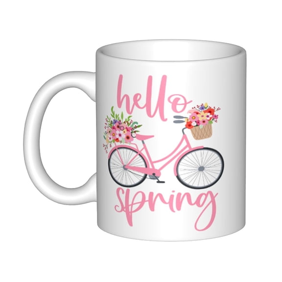 Hello Spring Ceramic Coffee Mug, Cute Spring Mug 11 Oz 57154