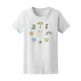 thumbnail image 1 of Hello Spring! Common Doodles T-Shirt Women -Image by Shutterstock, Female Medium, 1 of 2