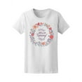 thumbnail image 1 of Hello Spring! Cute Floral Wreath Tee Women's -Image by Shutterstock, 1 of 2