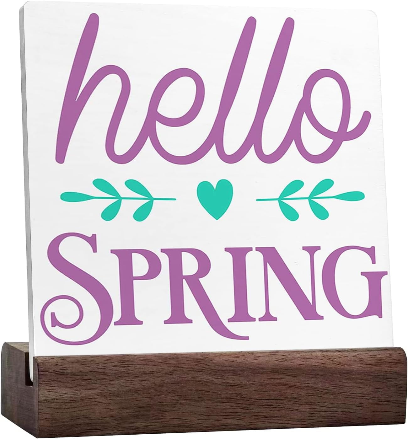 Hello Spring Desk Decor,Funny Spring Wood Sign Desk Deocr,Spring Wooden ...