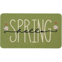 Hello Spring Door Mat 30 X 17 Inch Spring Welcome Doormat Indoor Outdoor Entrance Floor Rug Non Slip Spring Decor Rubber Mats