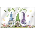 thumbnail image 1 of Hello Spring Flag 3x5 Ft Double Sided, Spring Shamrock Coin Clovers Irish Banner, Saint Patrick Holiday Flag with Brass Grommets for Yard Home, St Patricks Day Decorations, 1 of 7