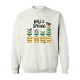 thumbnail image 1 of Hello Spring Flowers . Sweatshirt Women -Image by Shutterstock, Female Small, 1 of 4