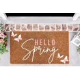 thumbnail image 1 of Hello Spring Mat with Butterflies, Spring Season, Mat, Porch Decor, Welcome Mat, Home Kitchen Mat Bedroom Mat Decorations Mats 24x16 Inch, 1 of 4