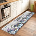 thumbnail image 1 of Hello Spring Runner Rugs 2x6 ft Purple Flowers in The Jug Butterfly Farm Wood Grain Washable Hallway Rugs Non-Slip Floor Mats Absorbent Carpet Bedside Runners for Bedroom Kitchen Bathroom Laundry, 1 of 9
