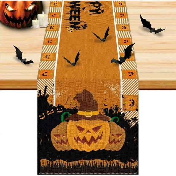 Hello Spring Table Runner Indoor Outdoor Tablecover Decoration Mother's Day Farmhouse Kitchen Dining Room Party Decor Tablecloth