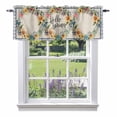 thumbnail image 1 of Hello Spring Valance Curtain Tulips Flowers Wreath Butterfly Blue Plaid Linen Window Valances Rod Pocket Short Curtains Window Treatments for Kitchen Bedroom Bathroom Laundry 56" x 16", 1 of 9