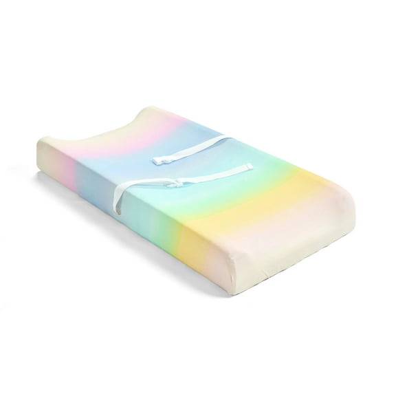 Hello Spud 100% Organic Cotton Jersey Ombre Organic Cotton Changing Pad Cover Multi Single 16x32x5