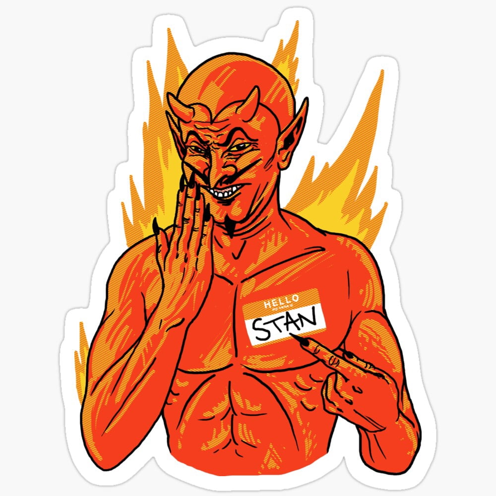 Hello Stan Sticker Phone Decal Water Bottle Stickers Car Decals, Laptop ...