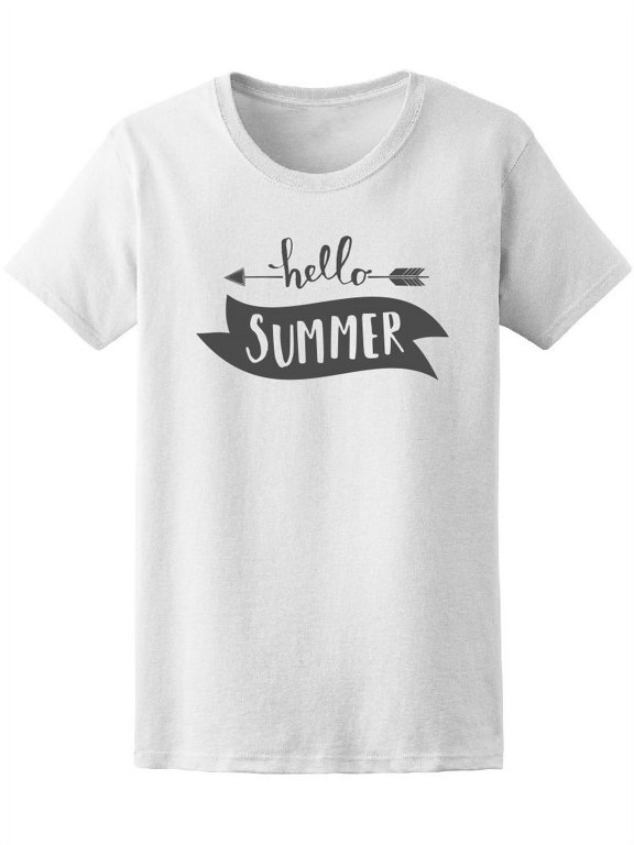 Hello Summer Banner And Arrow Tee Women's -Image by Shutterstock