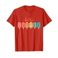 thumbnail image 1 of Hello Summer Colorful Vacation Ice Cream Popsicle Ice Lolly Gift T-Shirt Ice Cream Cute Summer Shirts, 1 of 4