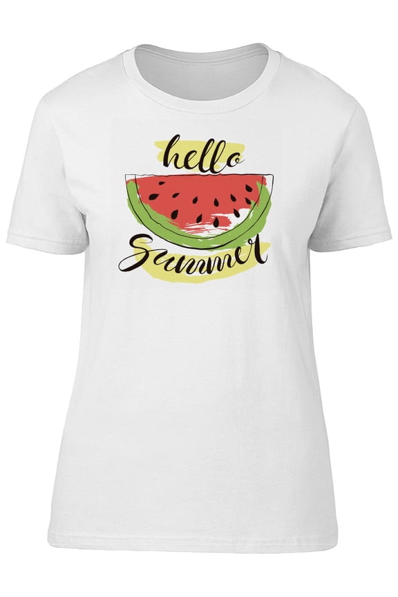 Hello Summer Cool Watermelon T-Shirt Men -Image by Shutterstock, Male Small