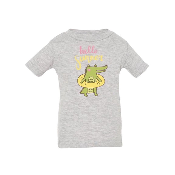 Hello Summer Crocodile T-Shirt Infant -Image by Shutterstock, 6 Months