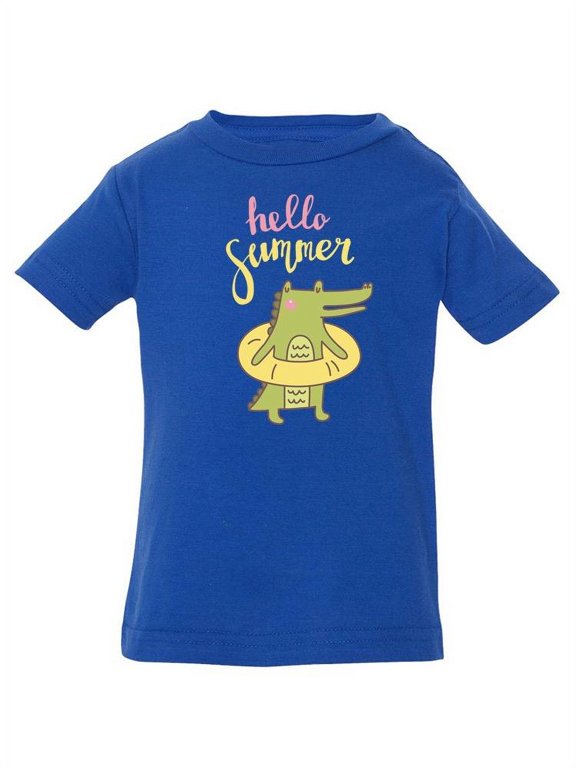 Hello Summer Crocodile T-Shirt Infant -Image by Shutterstock, 6 Months