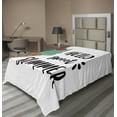 thumbnail image 1 of Ambesonne Saying Flat Sheet, Cherry Top Ice Cream, TwinXL Size, Seafoam Scarlet, 1 of 1