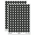 thumbnail image 1 of Hello Summer Fun Text 200+ Round Stickers - Black - Matte Finish - 0.50" Size, 1 of 3