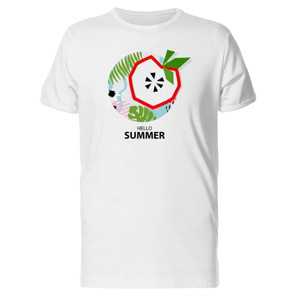 Hello Summer Geometric Apple Tee Men's -Image by Shutterstock