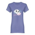 thumbnail image 1 of Hello Summer Panda Shaped T-Shirt Women -Image by Shutterstock, Female Small, 1 of 2